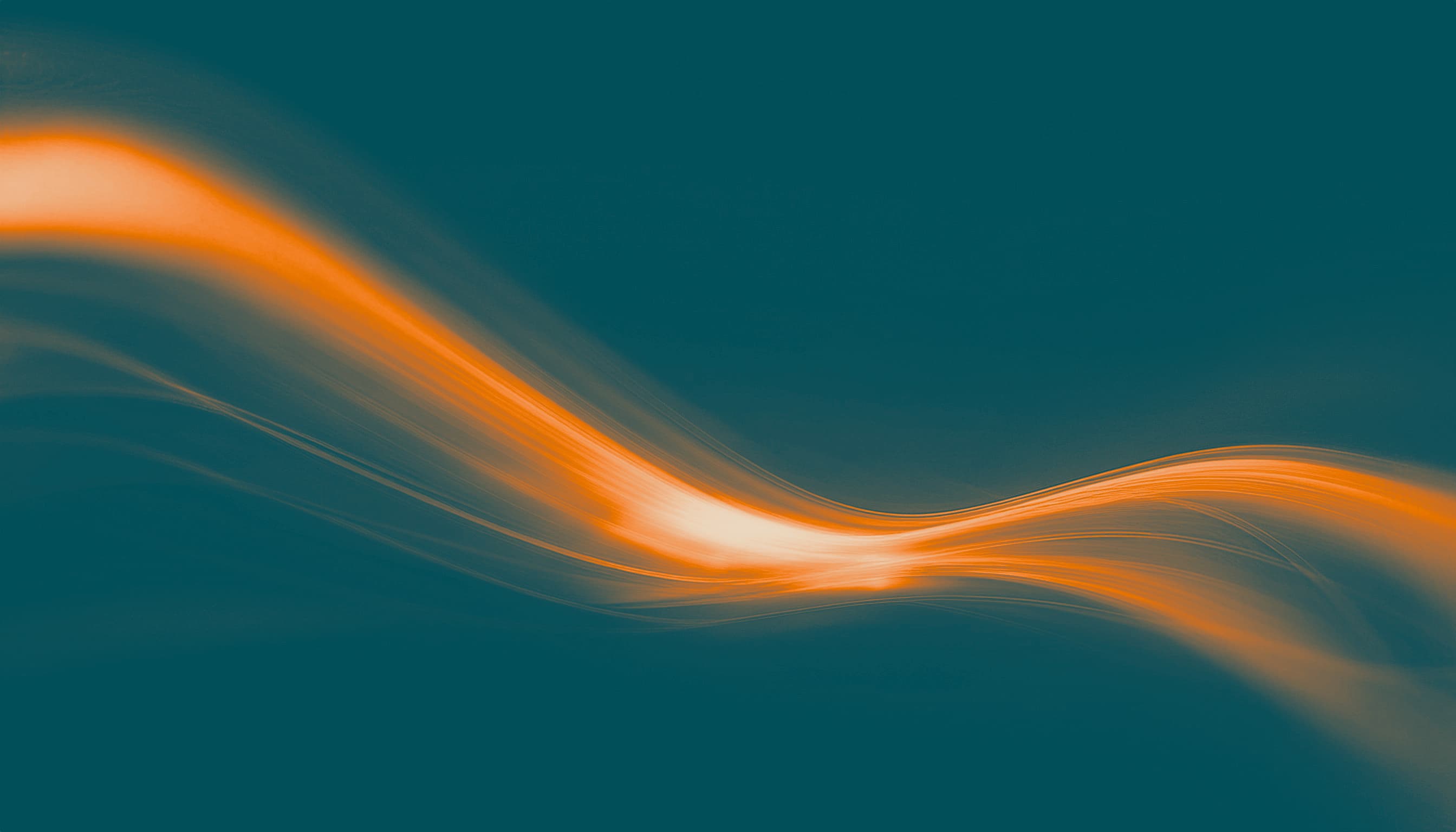 Teal, Orange, Beige Light