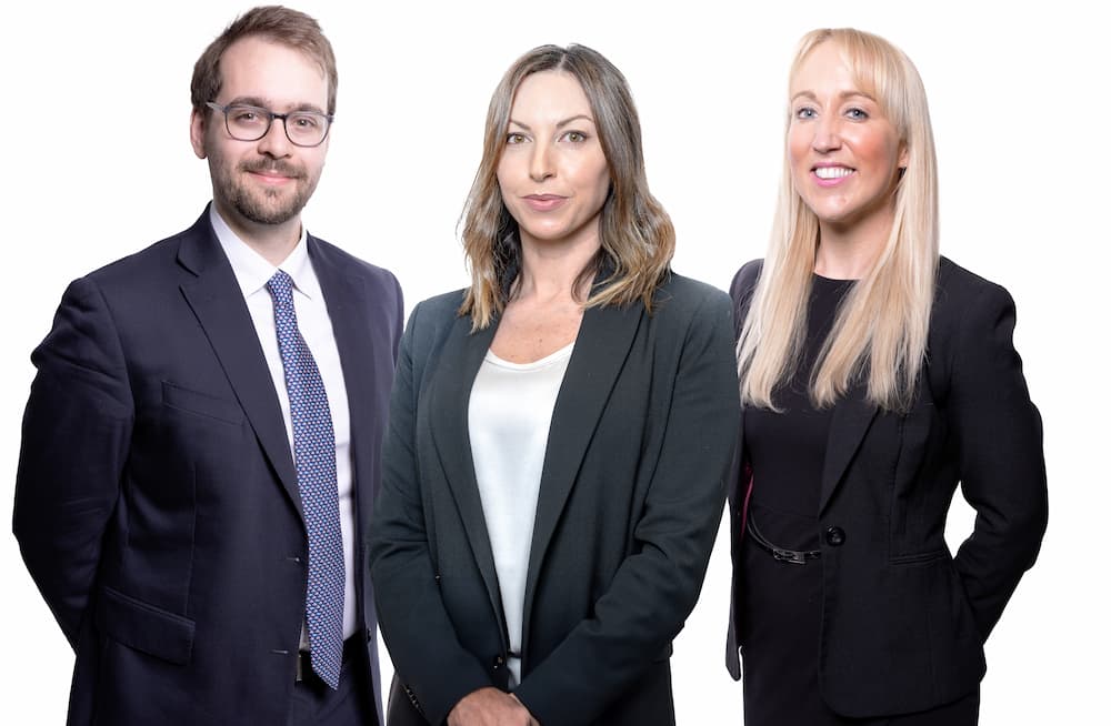 Elliott Kenton, Sarah Pennington and Nichola Halpin